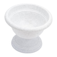 Низкий вазон Martika Колывань 0.6 л, диаметр 14 см, мрамор С142М