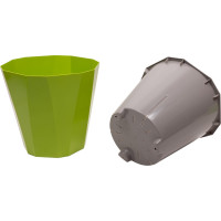 Кашпо со вставкой Martika Палермо 3.6 л, оливковое С317ОЛВ