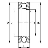 Подшипник DINROLL 51203 2001000981311