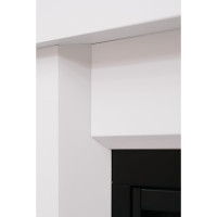 Каминокомплект ELEKAM nelson с очагом pulsar 60 белый с черным 100114