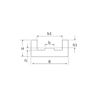 Направляющая для цепи ISKRA 10B-1 тип 1E H=20, NC10b1E20-ISKRA