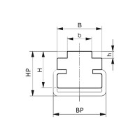 Направляющая для цепи ISKRA 16B-1 тип 1ТС H=15, NC16b1TC15-ISKRA