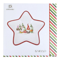 Блюдо для сервировки и подачи Dolomite Рождественские гномы, 21,5x21 см N2521171