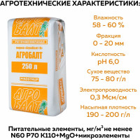 Грунт для рассады Агробалт торфянной нейтрализвоанный 250 л Н250