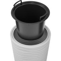 Кашпо ЗПИ «Альтернатива» "Оазис" 25л, со вставкой, 5л, серый М8076