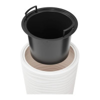 Кашпо ЗПИ «Альтернатива» "Оазис" 63л, со вставкой, 13л, белый М8081