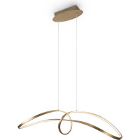 Подвесной светильник MAYTONI curve led 42w алюминий золото MOD156PL-L52G4K