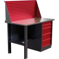 Слесарный однотумбовый верстак IRONMEBEL worky wk-5 1200 с экраном M-IM00116K