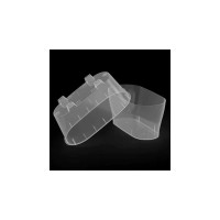 Горшок цветочный ЗПИ "Альтернатива" "Лея" 4 л, овальный, двойной, с автополивом, прозрачный М8867