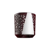 Кашпо bmc КШ 9575 Leaves 2 5 л h16 d 16 см БордоБелый 065932