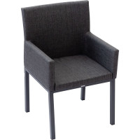 Кресло садовое АЛИКАНТЕ с подушкой, алюминий/текстилен, антрацит ООО "Фотон" Konway MB-4051