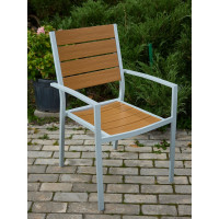 Кресло садовое ЛИССАБОН полидерево/алюминий, тик ООО "Фотон" Konway KN-8250 3003