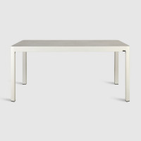 Стол садовый Кавалез 160x90 см, алюминий/HPL, белый/мрамор ООО "Фотон" Konway K-2010-1