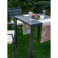Стол садовый ТОРОНТО 80x80 см, алюминий, антрацит Konway KN-6220