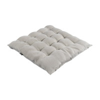 Подушка на стул Tkano Essential из стираного льна, серого цвета, 40x40x4 см TK22-CP0002