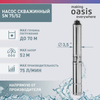 Скважинный насос OASIS SN 75/52