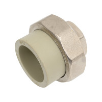 Муфта комбинированная разъемная TEBO PPR, 32x3/4 ВР, серый 016020807