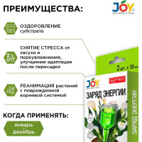Удобрение Joy ЗАРЯД ЭНЕРГИИ монодоза 60мл - 2 ампулы по 30 мл АС0031