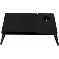 Столик складной для ноутбука/завтрака BRABIX BT-004 560х320х270 мм, регулировка наклона, черный 532905