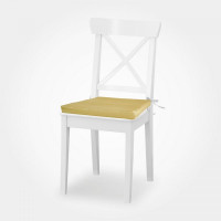 Сидушка на стул witerra жаккард однотонный двусторонний оливка, 40x40x4 см 104077