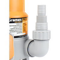 Насос для грязной воды Gramex P610I 610 Вт, максимальная производительность 175 л/мин, максимальная высота подъема 8 м, максимальный размер частиц 35 мм 1/4 01440
