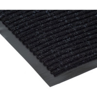 Коврик-дорожка SUNSTEP влаговпитывающий, Ребристый, 0,9х12 м, черный 35-133