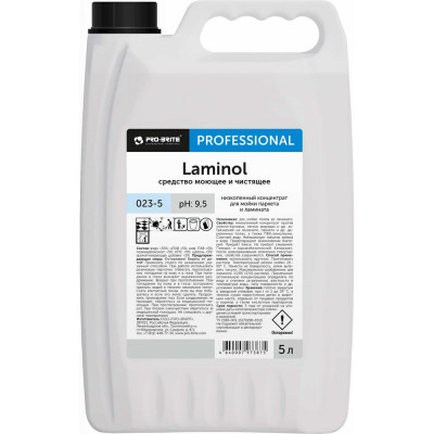 Моющий концентрат для ламината и паркета PRO-BRITE LAMINOL 5 л 023-5