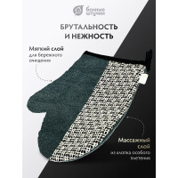 Мочалка-варежка Банные штучки мозаика 18x22 см, medium 41468