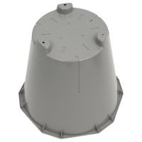 Кашпо со вставкой Martika Палермо 3.6 л, темно-серое С317ТСЕР