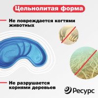 Декоративный пруд ЦентрПласт 280 л пластиковый 180x100x45 см синий 14593