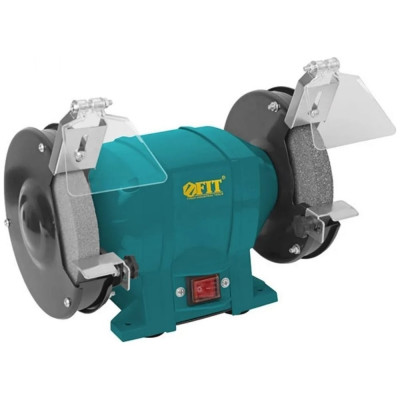 Заточной станок FIT 250 Вт, 2950 об/мин, круги 150/12.7 мм, 20 мм, 6.1 кг 80436