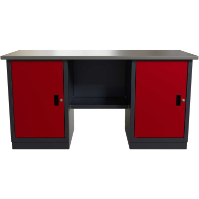 Слесарный двухтумбовый верстак IRONMEBEL worky wk-0/wk-0 1600 M-IM00183K