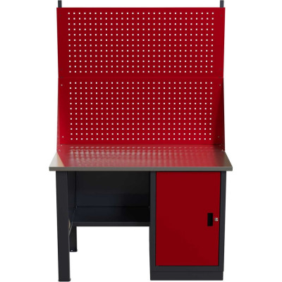 Слесарный однотумбовый верстак IRONMEBEL worky wk-0 1200 с двойным экраном M-IM00109K