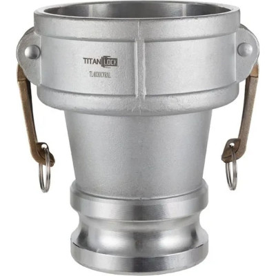 Муфта для клапана отвода паров TITAN LOCK 4in под камлок тип А 3in, алюминий TL4030DAVR-AL