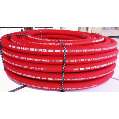 Рукав высокого давления HEIBERG Dn38 DIN EN853 1SN 1 1, рост 2",W.P 50 BAR, (-40 +155C), 40 м 0001T38