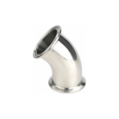 Отвод под Clamp TITAN LOCK 45 градусов, DN 100, нержавеющая сталь 316 TLCB100/45SS