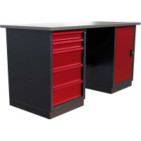 Слесарный двухтумбовый верстак IRONMEBEL worky wk-5/wk-0 1600 M-IM00187K