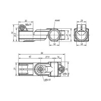 Шарнирный зажим KIPP K0488.18