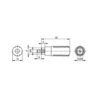 Цилиндрическая рукоятка KIPP K1468.104