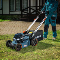 Газонокосилка аккумуляторная самоходная SENIX 46 см, 2x2 40В, 2 АКБ 5Ач, ЗУ LSSX2-H-EU