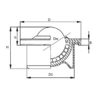 Шариковая опора ISKRA CY15H CS/CS, 5 шт., CY15HCSCS-ISKRA_5