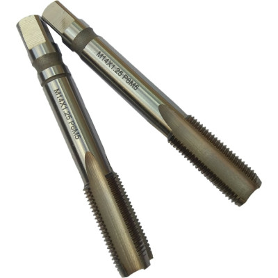 Машинно-ручной метчик TORNERI М14х1.25 комплект из 2-х штук, Р6М5 030720