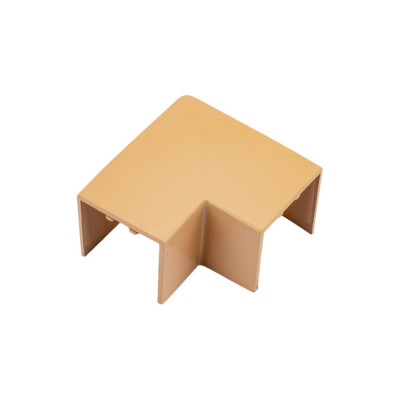 Поворот EKF Plast PROxima, 90 градусов, 25х25, 4 шт, под светлое дерево abl-25-25x4