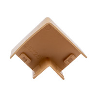 Поворот EKF Plast PROxima, 90 градусов, 25х25, 4 шт, под светлое дерево abl-25-25x4
