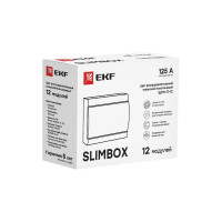 Распределительный щит EKF ЩРН-П-12 "SlimBox" белая дверца IP41 PROxima sb-n-12w