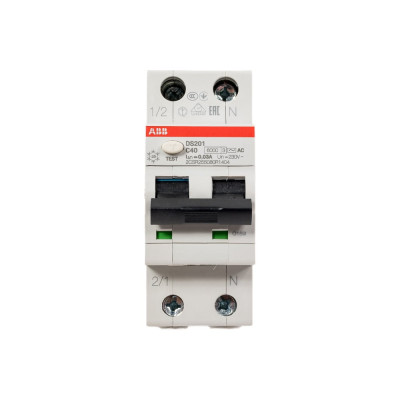Автоматический выключатель дифференциального тока ABB DS201 C40 AC30 2CSR255080R1404