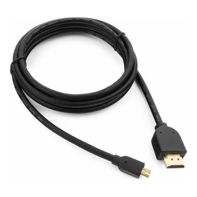 Кабель HDMI-microHDMI Cablexpert v2.0 19M/19M 1.8м медь, позол.разъемы, экран, черный CC-HDMID-6