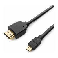 Кабель HDMI-microHDMI Cablexpert v2.0 19M/19M 1.8м медь, позол.разъемы, экран, черный CC-HDMID-6