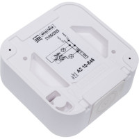 Выключатель Bylectrica 1-клавишная, открытая установка, 6А двухполюсный IP54, серия ПРАЛЕСКА АКВА, белый, А210-845