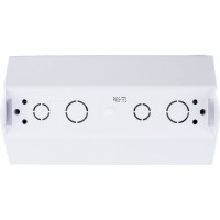 Розетка Bylectrica 2-местная, угловая открытая установка, с заземляющим контактом, серия УЮТ, белый, РА16-772